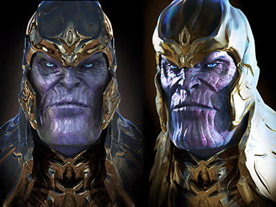 Thanos референс Zbrush