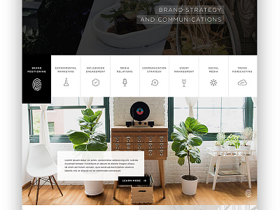 Web Design for Marketing Communications company clean communications custom icons marketing web web design web layout