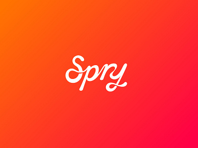 Spry Logo Concept custom script handwritten logo logo design script typography