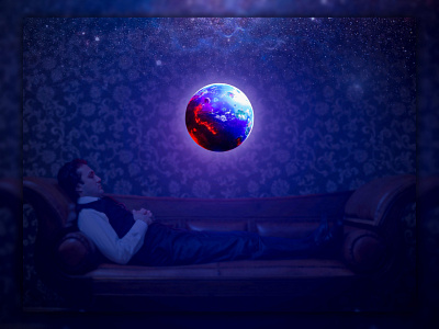 Stargazing graphic design photo manipulation photoshop