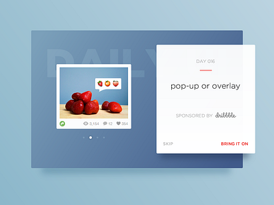 Pop-up / Overlay :: Daily UI - 016