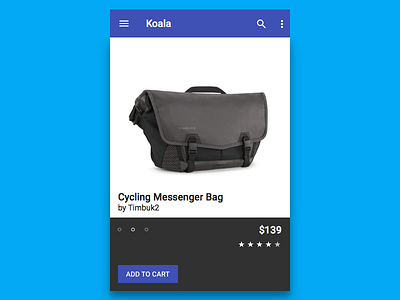 E-Commerce Shop Item android blue e commerce flat flat ui google material material material design mobile shop store