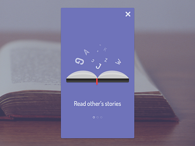Onboarding app book bookmark books flat ui minimal mobile onboarding purple