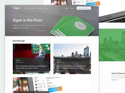 Sigstr Redesign - Press