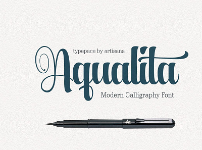 Aqualita wedding fonts