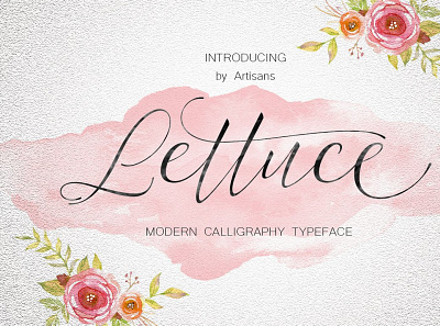 Lettuce wedding fonts