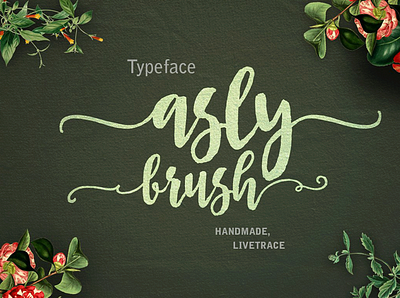 Asly-Brush wedding fonts
