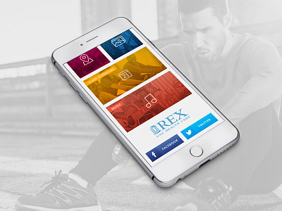 Wellness Mobile Dashboard blocks colorful dashboard fitness health ios mobile rex wellness