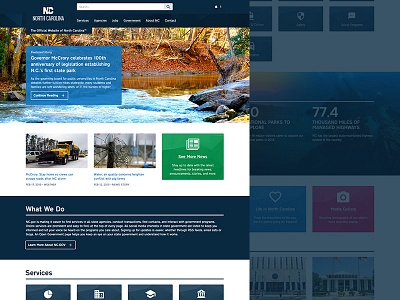 NC Government Home Page Redesign accents brand branding color palette colorful colors government home page nc nc.gov north carolina