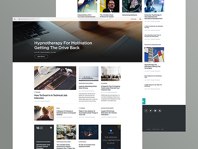 News Grid Homepage clean front grid home homepage modern modular news simple tiles white