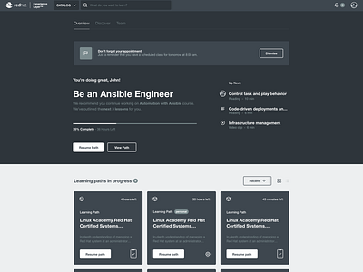 Learning Platform - Dashboard app clean dashboard design desktop flat homepage minimal modern simple ui web app