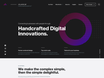 Agency Home Page agency clean colorful dark design desktop flat home home page home screen minimal services simple