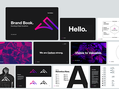 Agency Brand Book brand clean colorful dark documentation flat guidelines minimal modern pages simple style styleguide