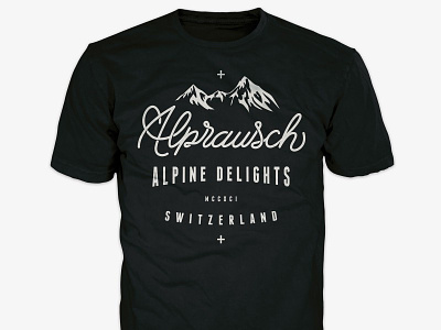Tee-Print for Alprausch 2015 alprausch alpventure collection design graphic lettering outdoor streetwear t-shirt urban winter