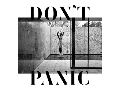Don't Panic! design femoralis font lettering luker stencil template type typography