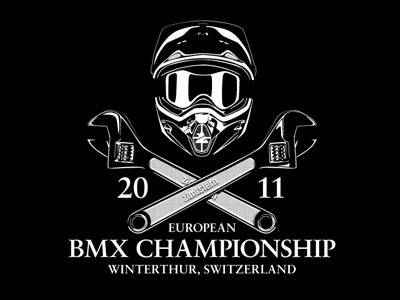 BMX Championship (black) apparel black bmx championship european switzerland t shirt winterthur zimtstern