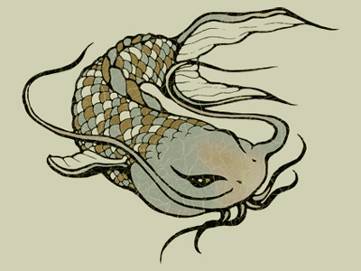Catfish fish illustration t shirt