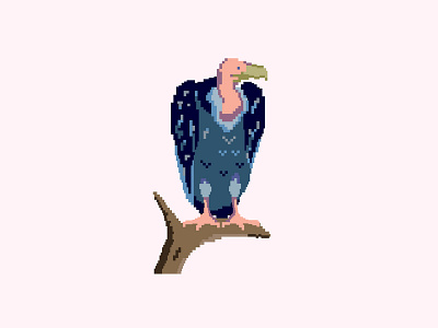 Pixelated Vulture