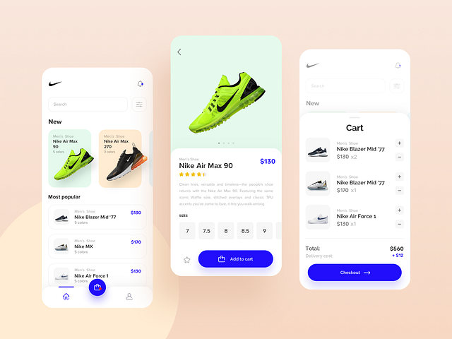 Nike - Shop App UI by leonardophoenix on Dribbble