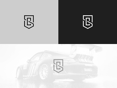 SC Monogram brand cars crest logo mark monogram racing