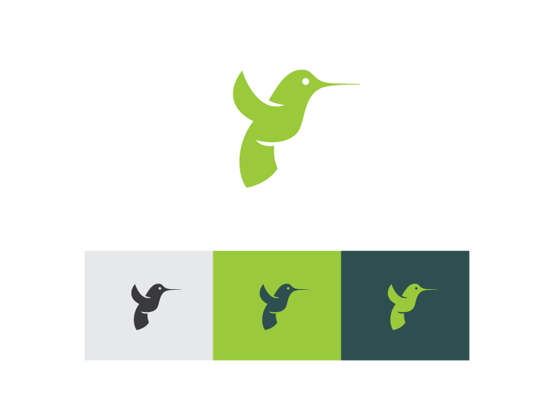 Hummingbird logo mark hummingbird bird environmental