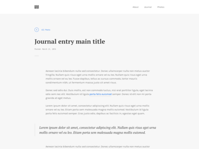 Personal Site Refresh