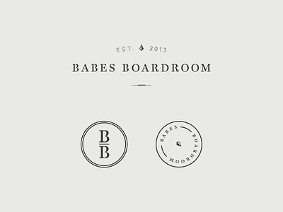 Babes Boardroom branding identity logo mark