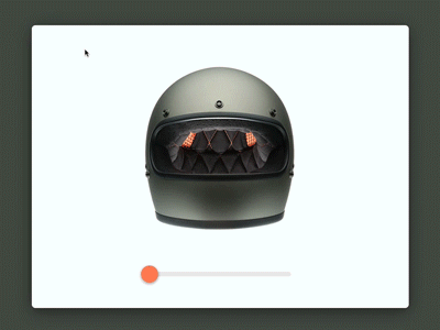 Product Slider Prototype 360 framer helmet moto prototype slider