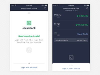 Mobile banking app banking ios money ui