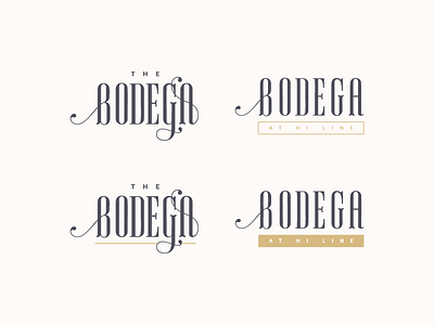 Bodega Brand Unused Designs bodega branding identity identity design logo typography