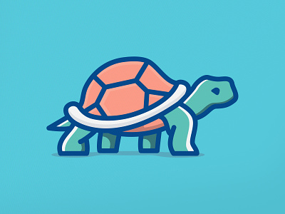 Turtle animal logo mark turtle