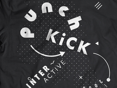 Punchkick t-shirt concept apparel graphic design illustration typography vector