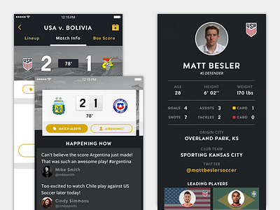 Global Soccer Tournament Mobile App