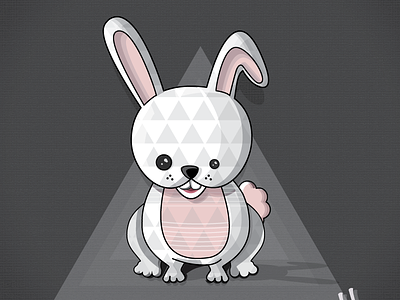 Fluffybuff the Bunny bunny character design illustration pattern texture