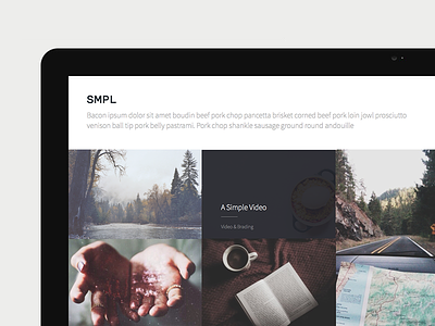SMPL - Upcoming Template clean elegant html minimal personnal photography simple template