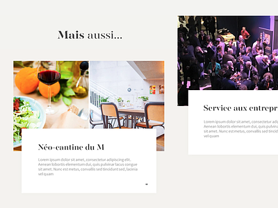 WIP Webdesign for a caterer