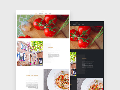 D OR W caterer clean deli food minimal restaurant webdesign website wip