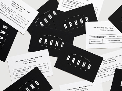 Epicerie Bruno Business Card business card dark epicerie fine epicerie grocery simple traditional visit card