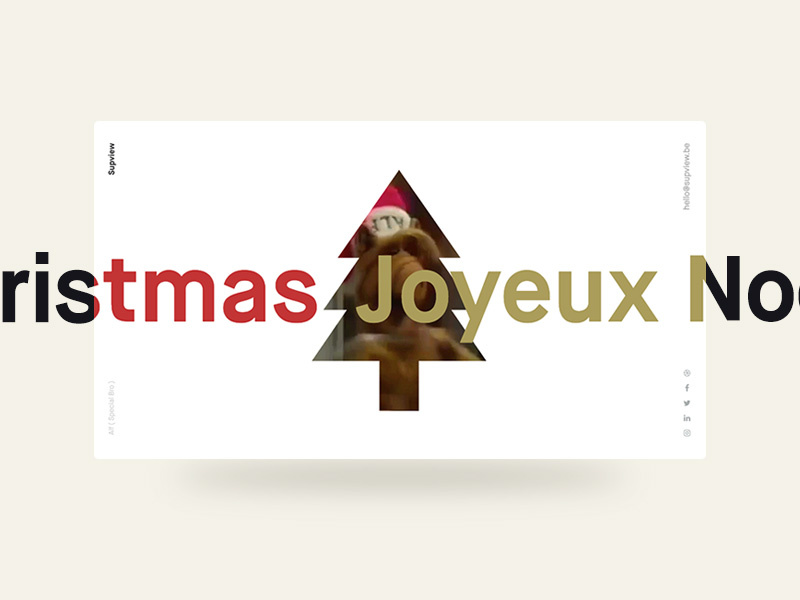 Merry Christmas from Supview santa webdesign simple whishes whish noel christmas merry xmas