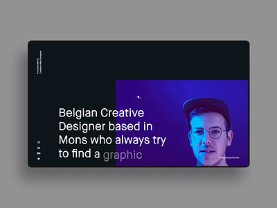 FM/Folio ― 01 app clean dark minimal parallax personnal portfolio principle resume transition webdesign