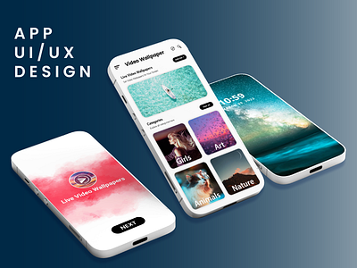 Mobile App : Android UI / UX branding design graphic design illustration logo design typography ui ux vector