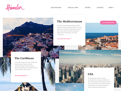 Hej Dribbble debut travel web website