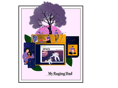 My Raging Dad branding design father graphic design illustration motion graphics vector