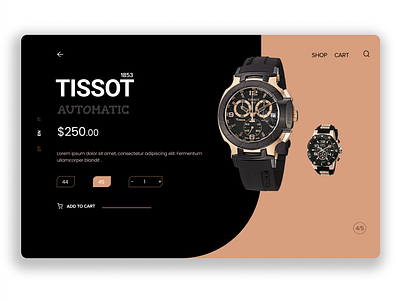 Watch ⌚️ Product Landing Page design ui ux vector