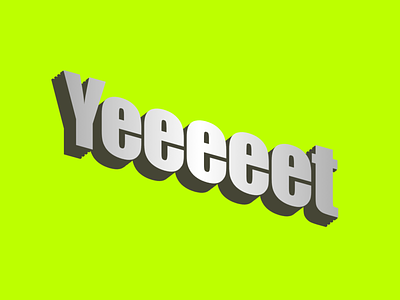 DDD 3d 3d type c4d microsoft word type typography word yeet