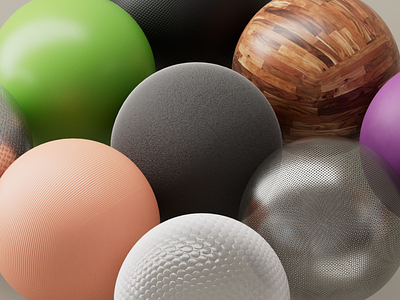Moar Ballz 3d balls c4d design redshift textures