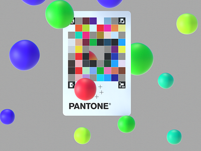 Pantone Connect 3d balls c4d color card pantone redshift