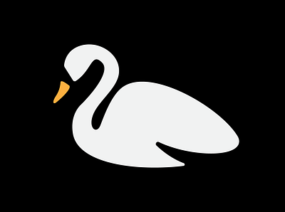 Swan logo mark design drawing graphic design illustration logo vector