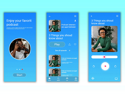Podcast App Ui Design.