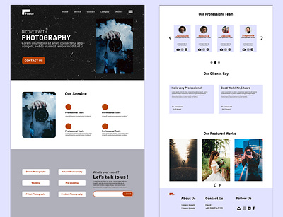 Photography web design